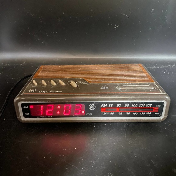 General Electric Wall Decor Vintage General Electric Ge Woodgrain